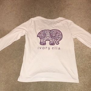 Ivory Ella Long Sleeve Pocket Tee